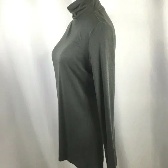 Athleta Threadlight Turtleneck Tunic Women's Size XS Lightweight Knit Olive - Picture 4 of 9